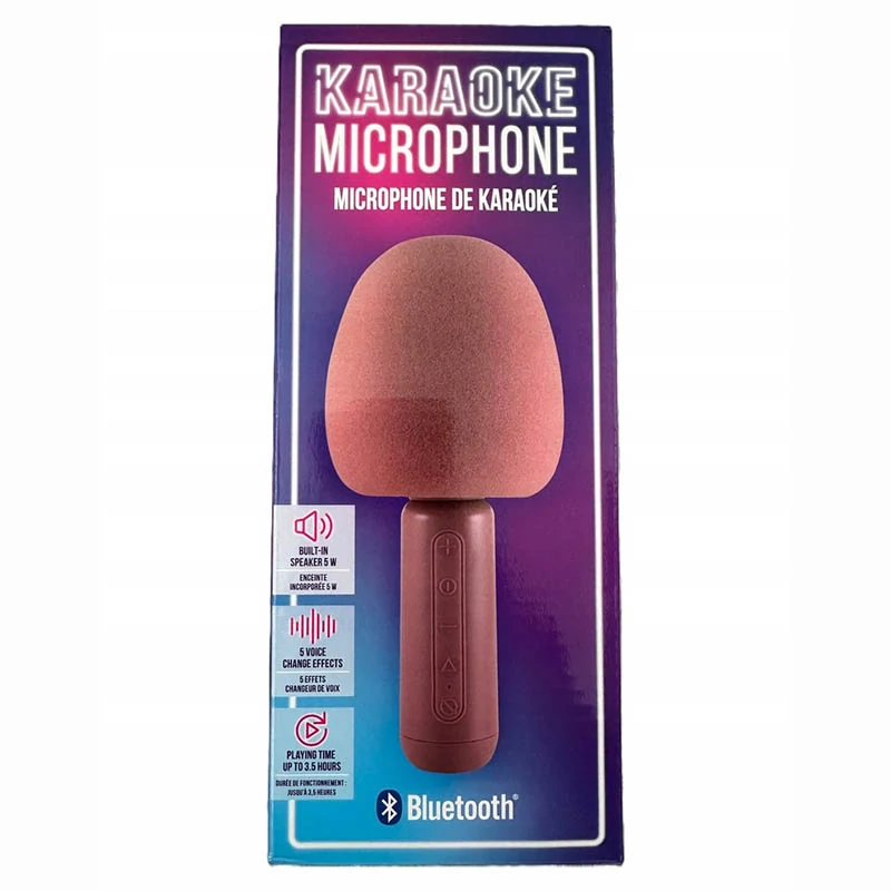 KARAOKE Mikrofón ružový