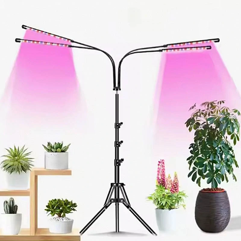 LED lampa na pestovanie rastlín so 4 ohybnými ramenami