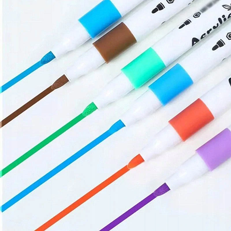 Sada 60 akrylových popisovačov – bohatá paleta farieb na rôzne povrchy