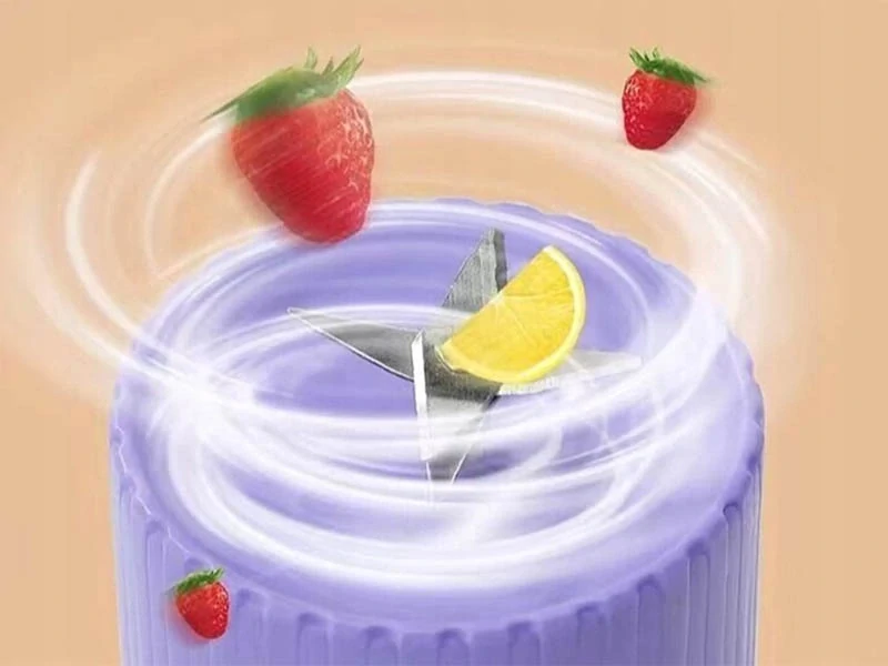 Prenosný smoothie mixér USB bezdrôtový 400ml fialový