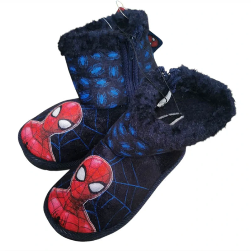 Spiderman - Detské topánky s kožušinkou