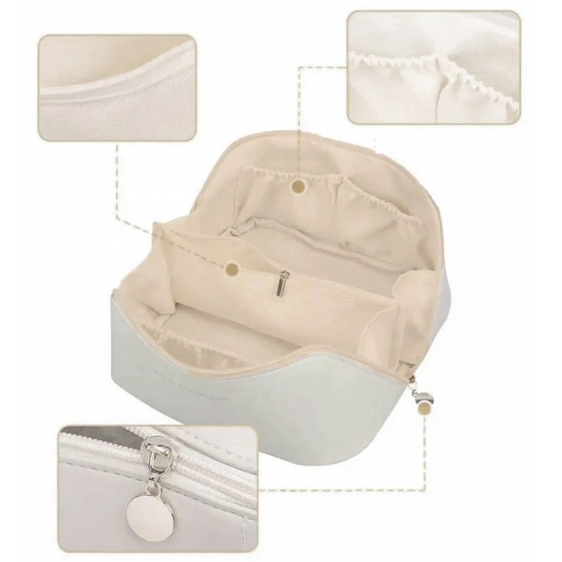 Skladacia cestovná kozmetická taštička z ekokože