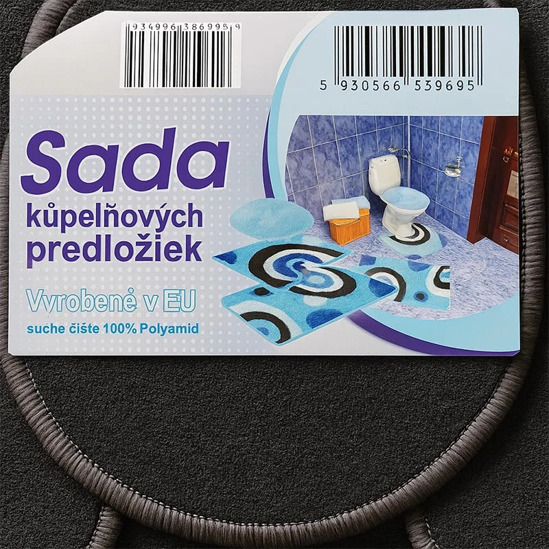 Kúpeľňové koberčeky 3-dielna sada
