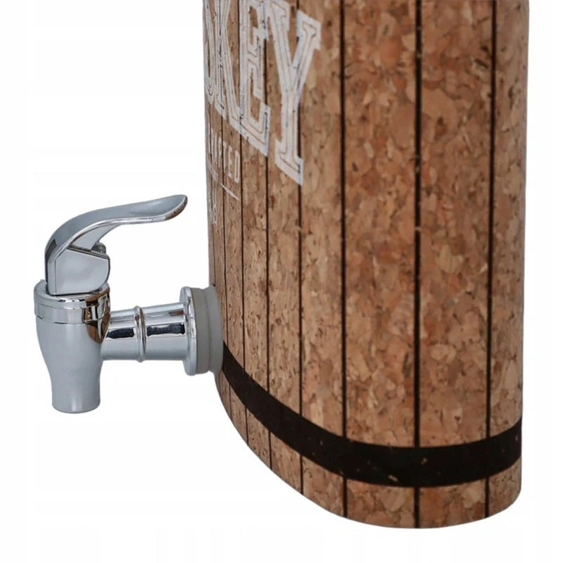 Nerezová ploskačka Whiskey XXL 3840 ml s kohútikom