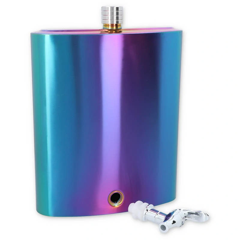 Nerezová ploskačka Rainbow XXL 3840 ml s kohútikom