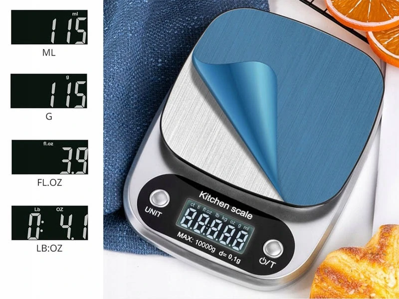 Elektronická kuchynská váha 3kg strieborná