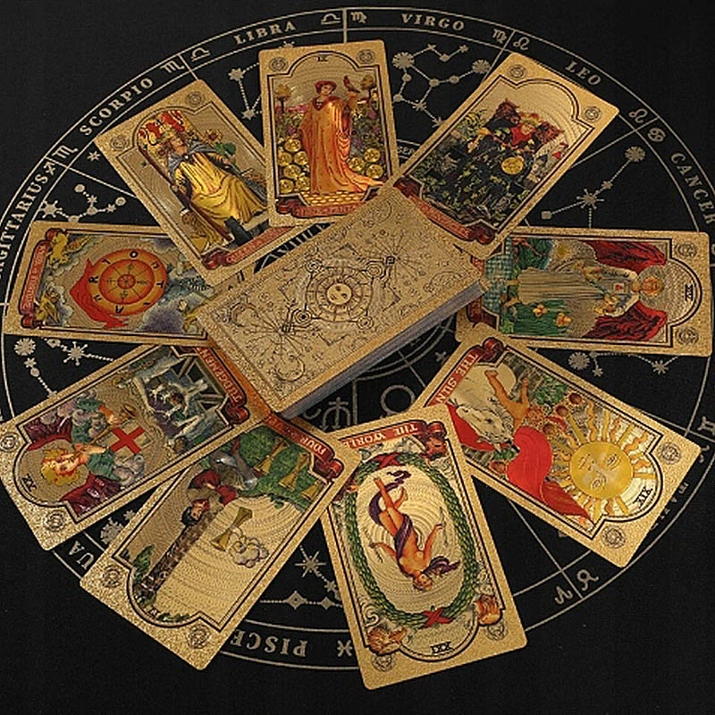 Zlaté tarotové karty 78ks