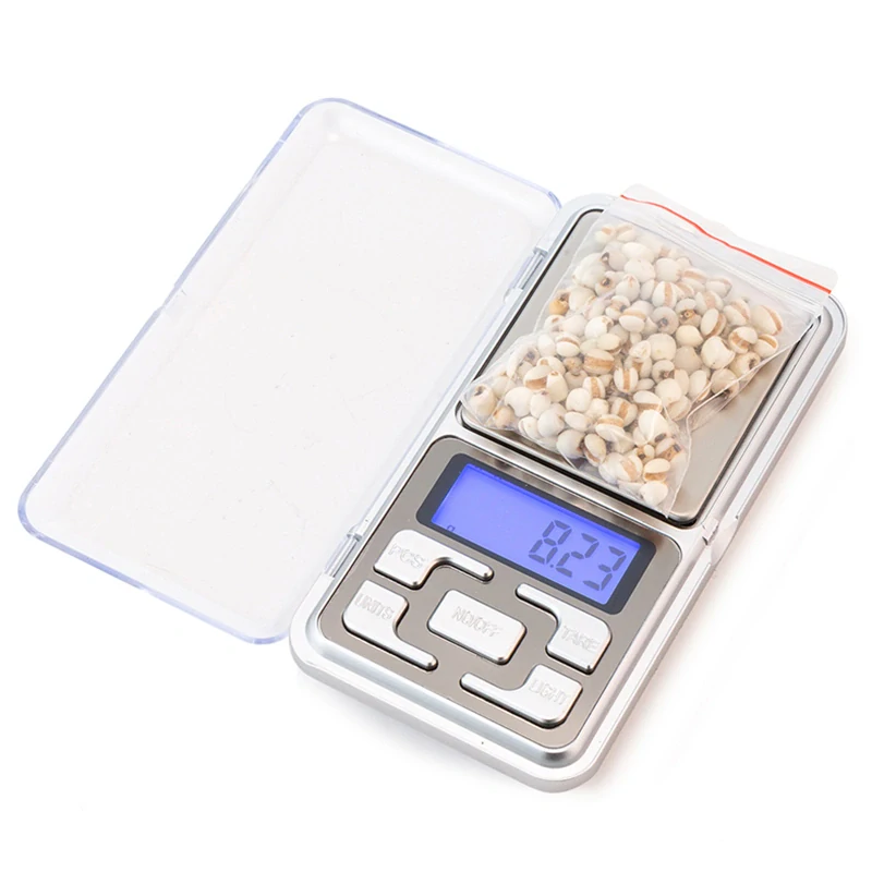 Vrecková elektronická váha 200 g / 0,01 g s LCD displejom