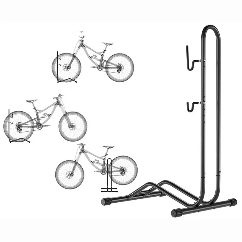 Stojan na bicykel – čierny, nastaviteľná výška, servisný držiak