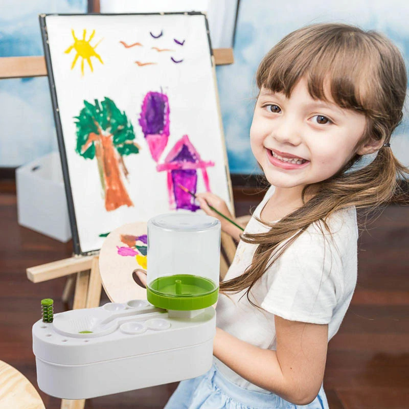 Umývačka na čistenie štetcov s dvojitým zásobníkom