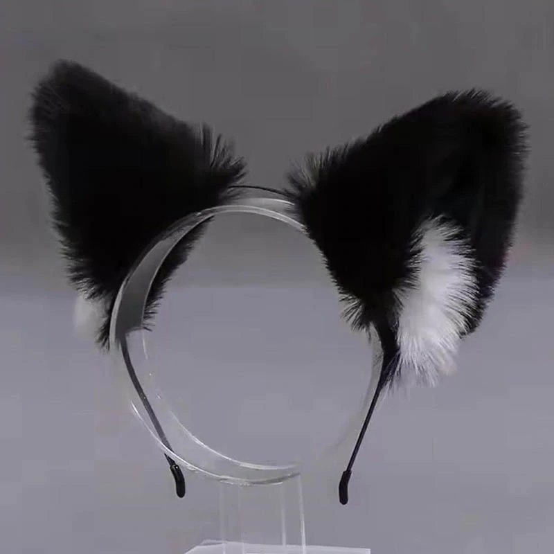 Čelenka s mačacími uškami čierna