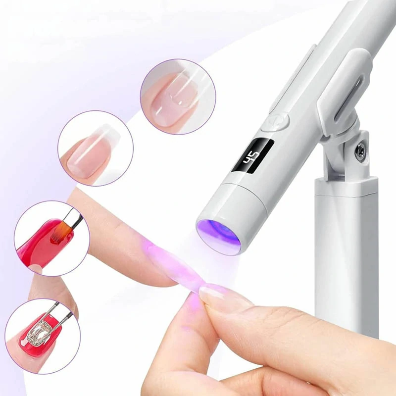 Mini UV LED lampa na nechty so statívom 3W biela