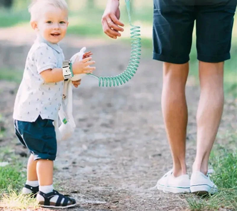 Detské bezpečnostné popruhy s pružným pútkom na ruku proti úteku a strateniu