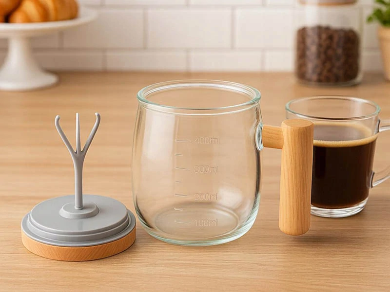 Elektrický samomiešací pohár na kávu, čaj a nápoje 400 ml