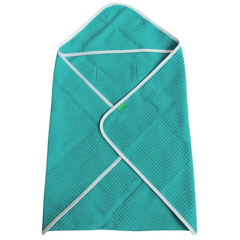 Lulando Bavlnená zavinovačka do autosedačky zelená (jar/leto) 75×75 cm