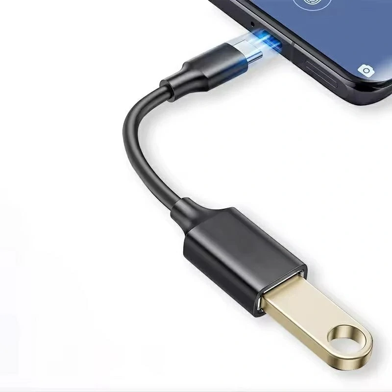 Adaptér USB-C – USB 3.0 OTG kábel 19 cm čierny