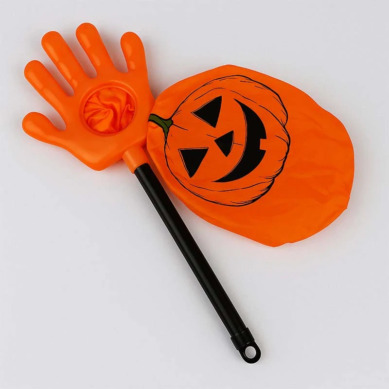 Halloween taška na sladkosti s rukoväťou – oranžová, 55 cm