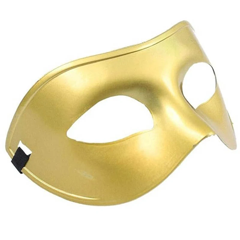 Maska škraboška zlatá