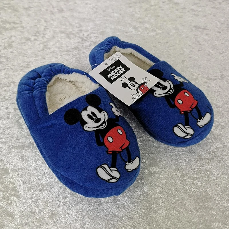 Detské papuče Mickey Mouse modré – veľkosť 27-28