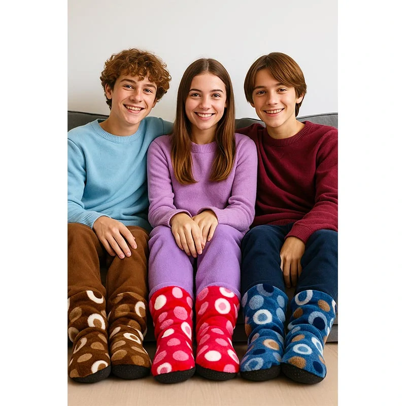 Detské teplé papuče SOFTSAIL veľkosť 32-35 (23 cm) - svetlomodré