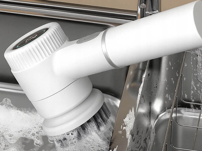 Elektrická rotačná čistiaca kefka 5v1 biela