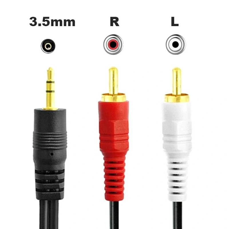 Audio kábel jack 3,5mm 2xRCA 1,5m
