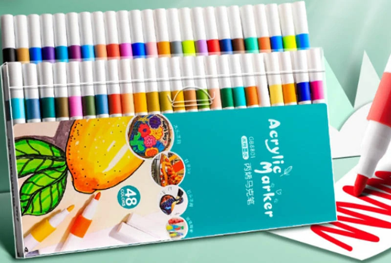 Sada 48 akrylových fixiek