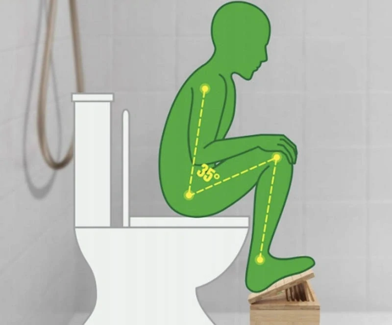 Podnožka k WC bambusová