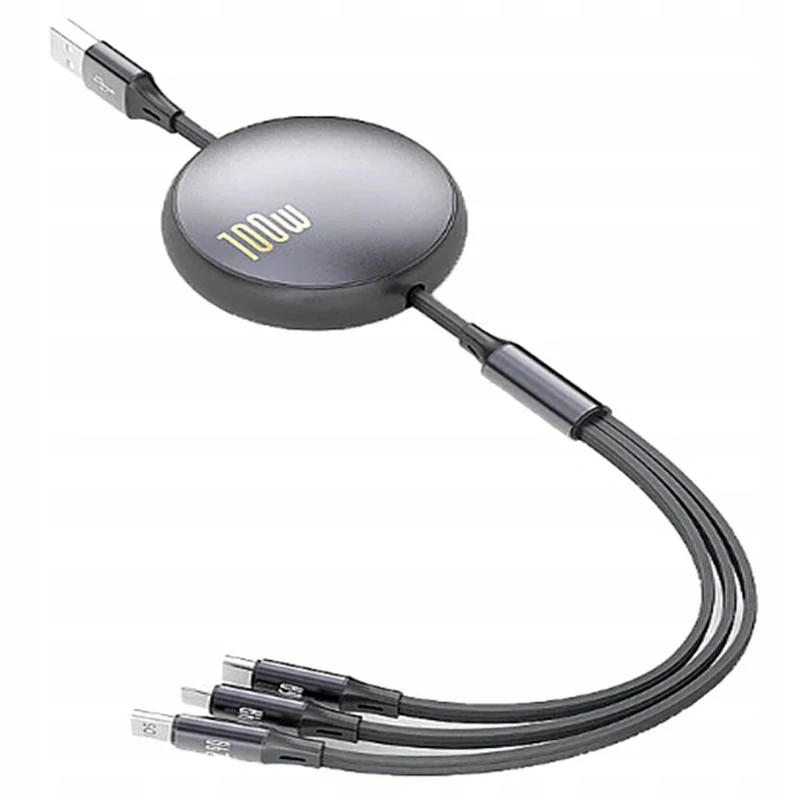 Zvinovací USB kábel 3v1