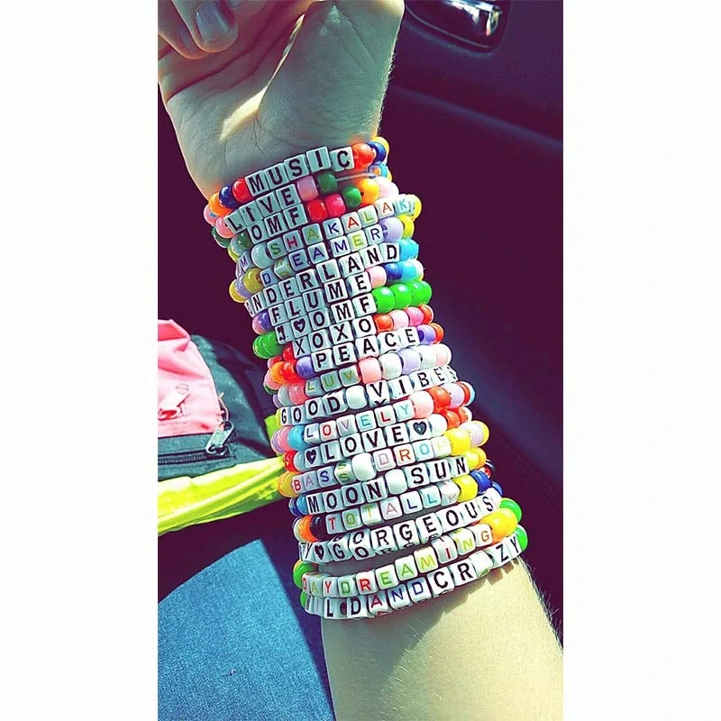 Sada korálkov Písmená - mix farieb 