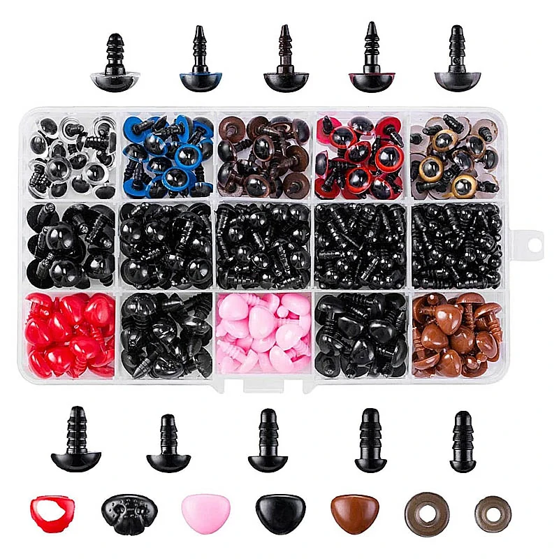 Bezpečné očká a nošteky na plyšové hračky – sada 752 ks