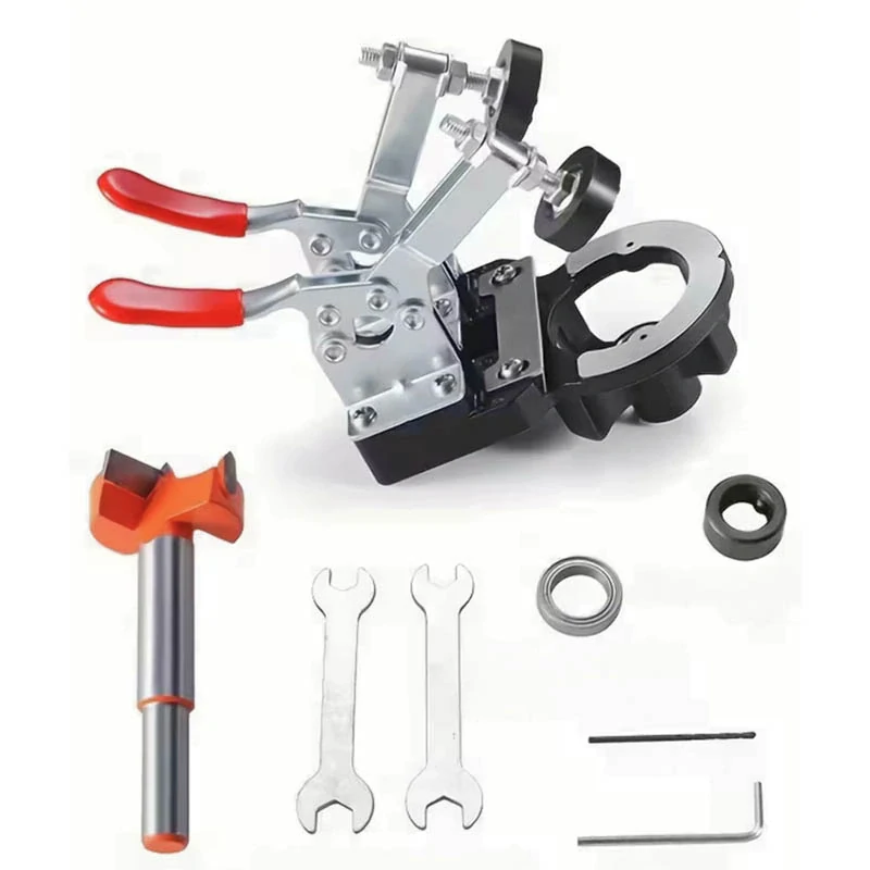 Šablóna na vŕtanie otvorov pre nábytkové pánty