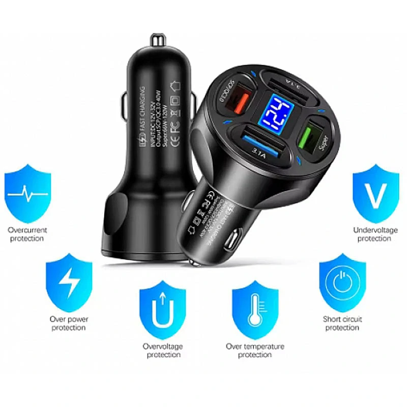 USB nabíjačka do auta 66W