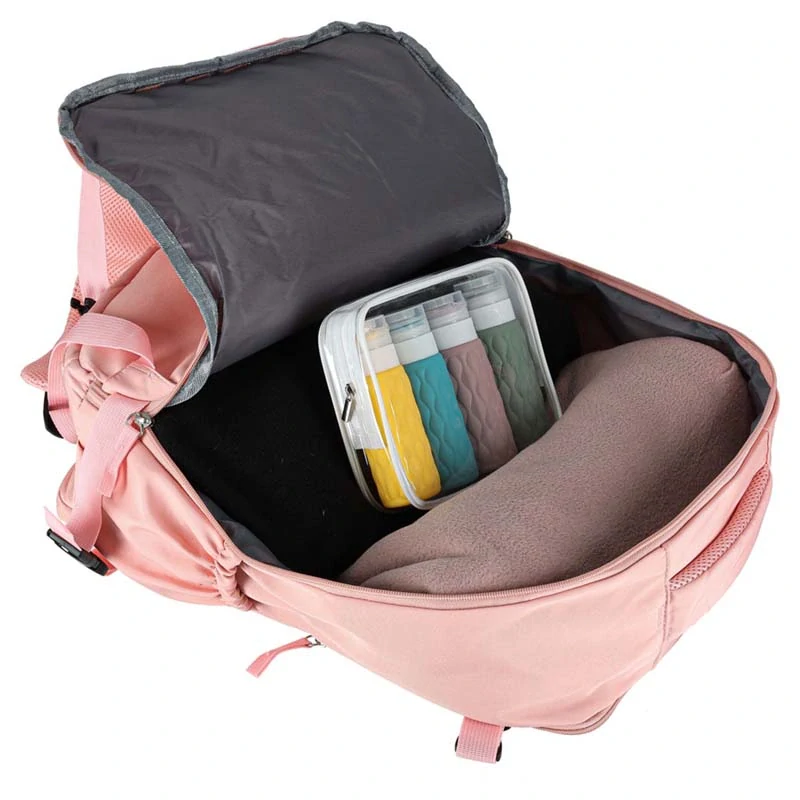 Príručný turistický batoh na cestovanie 45 × 30 cm ružový