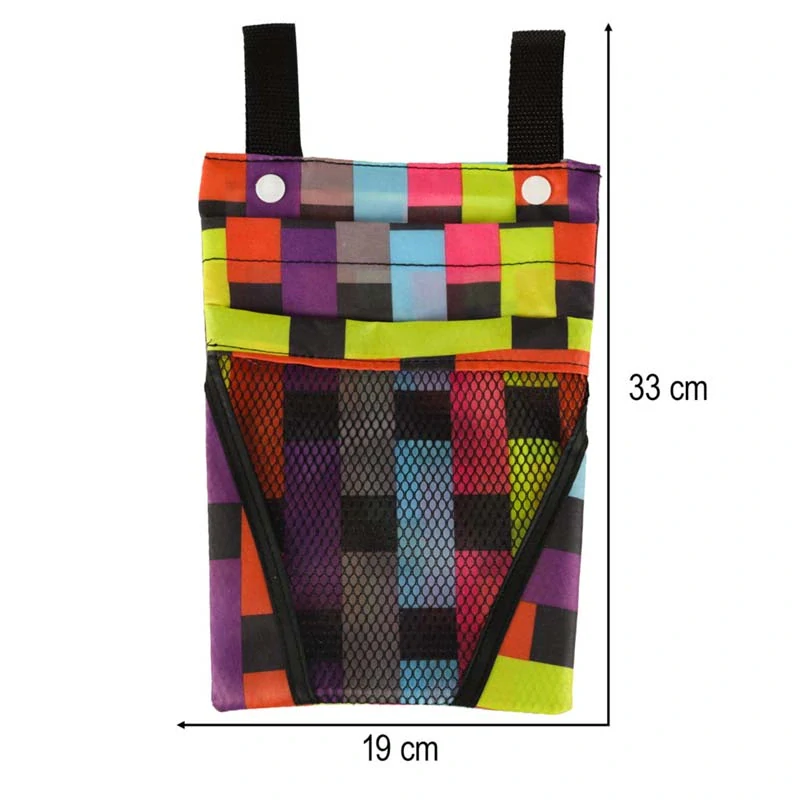 Taška na riadidlá bicykla a kolobežky s vreckom na telefón farebná