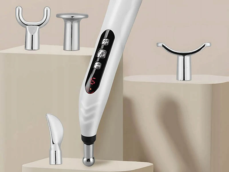 Masážne pero na akupunktúrnu stimuláciu s LCD displejom