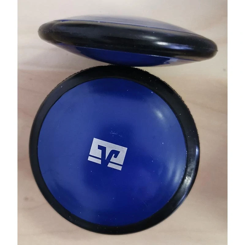 Plávajúci disk na hádzanie po vode modrý - priemer 7,5 cm