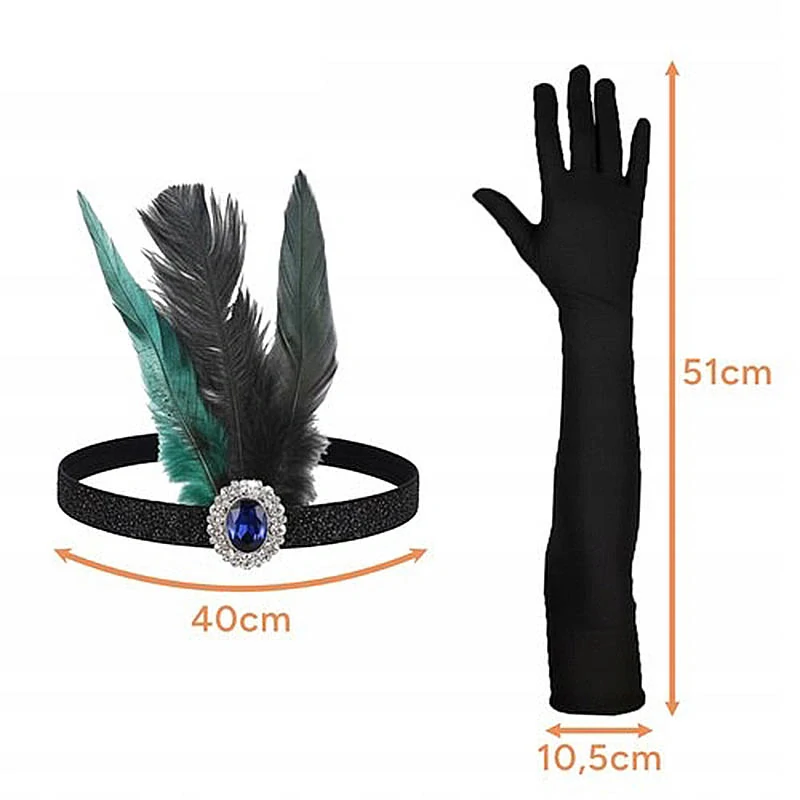 Dámsky retro kostým 9-dielna sada