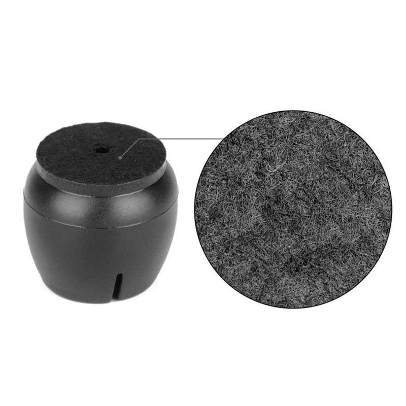 Ochranné silikónové krytky na nohy stoličiek 18–29 mm čierne – sada 16 ks