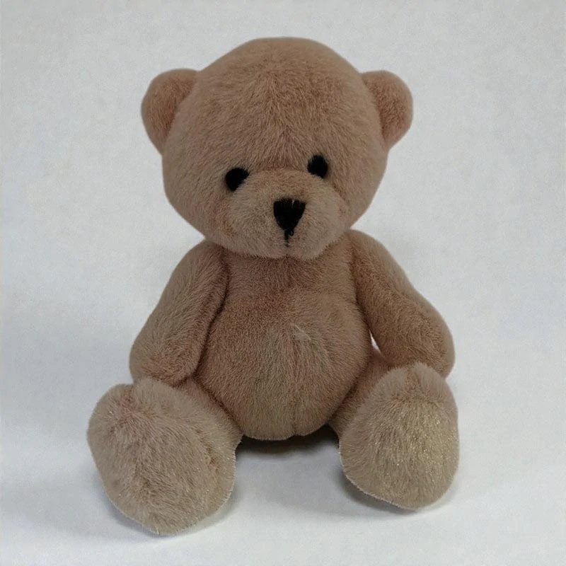 Plyšový medvedík svetlohnedý – klasický dizajn, výška 18 cm