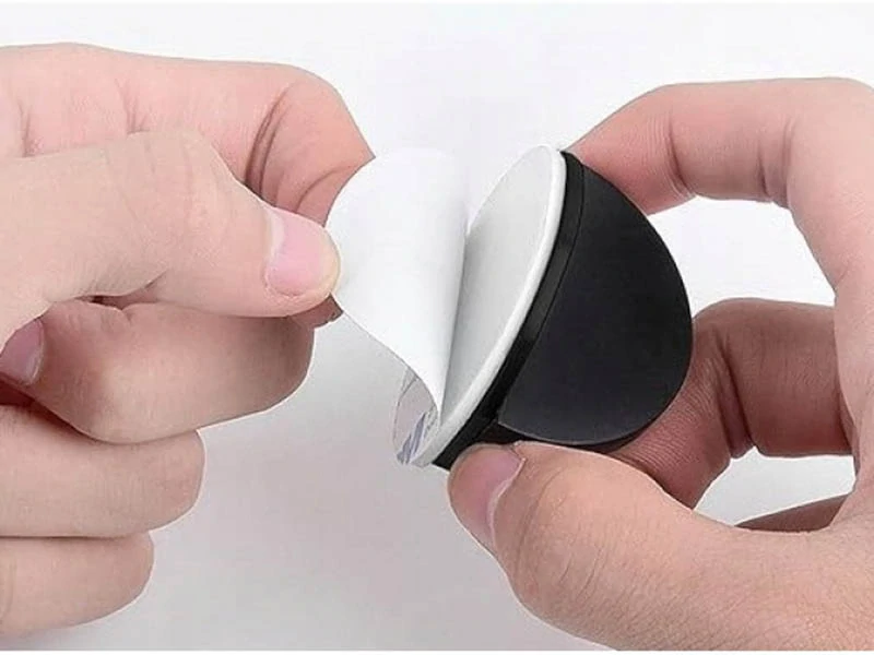 Polokrúhly doraz na dvere z nerezovej ocele