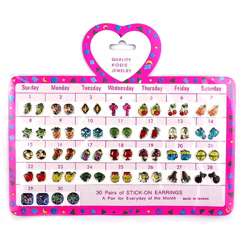 Nálepky na uši pre deti 60 ks (30 párov) na blistri 17 × 14 cm, priemer 6 – 7 mm, farebný mix