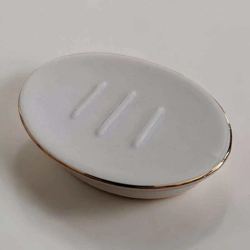 Reutterr Porzelan - Mydelnička z keramiky s odkvapom 13 × 9 × 3 cm