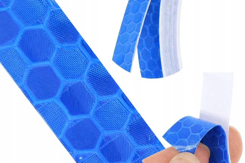 Reflexná páska modrá 1 cm × 8 m