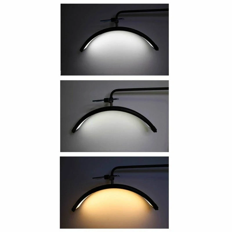 Kozmetická LED lampa polmesiac 40 W čierna