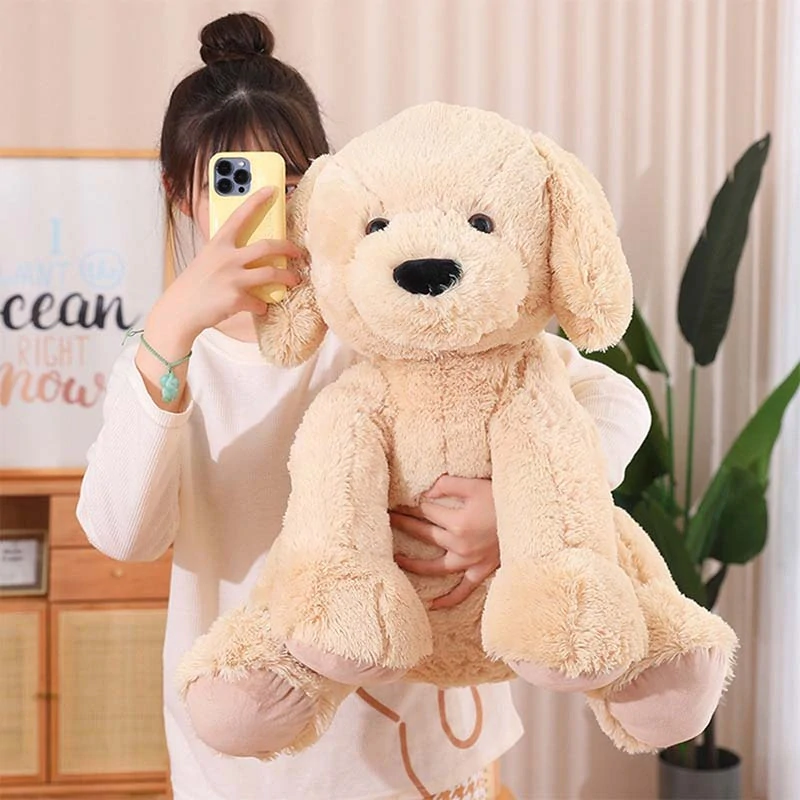 Plyšový pes mega 60 cm hnedý