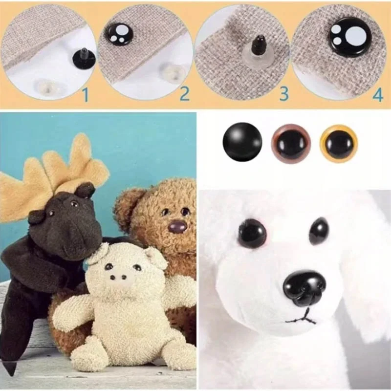 Očká a nošteky na plyšové hračky sada 1060 ks