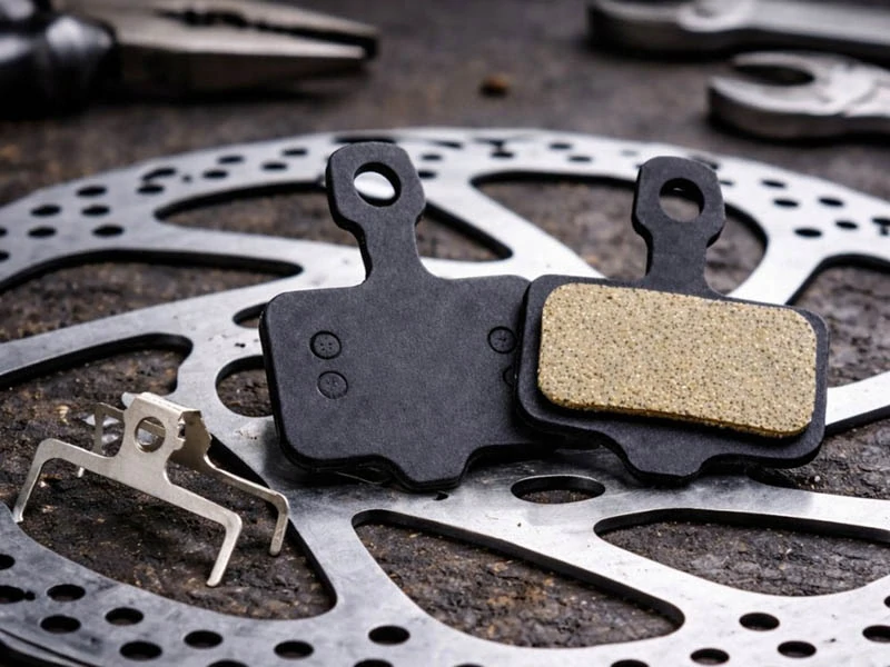 Brzdové doštičky na kotúčové brzdy bicykla