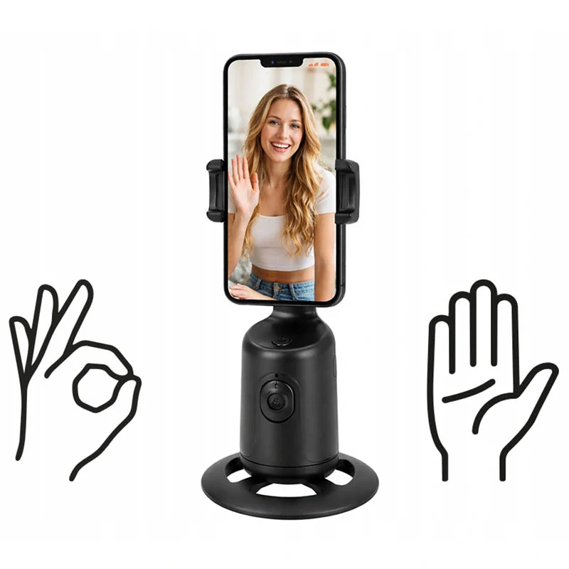 Inteligentný držiak na telefón so sledovaním tváre 360°