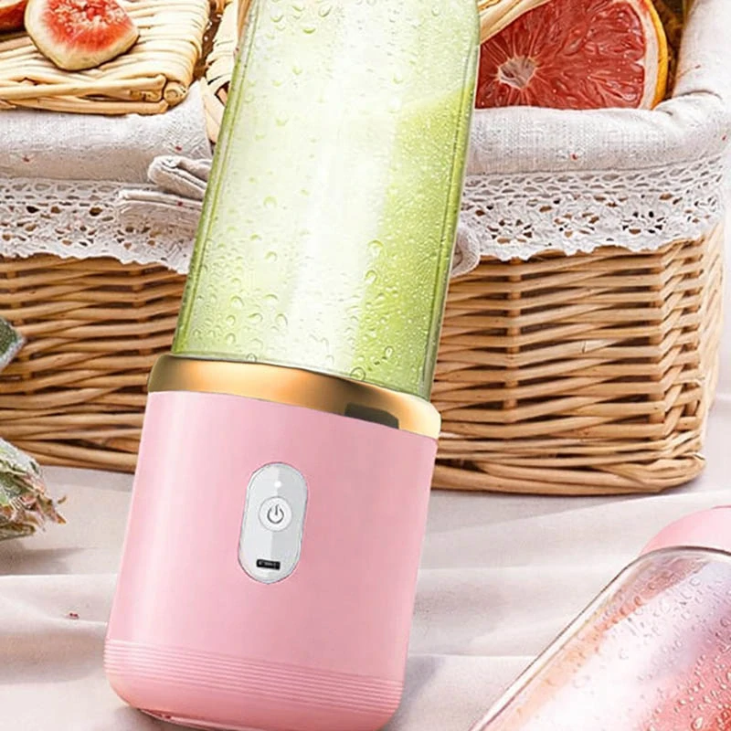 Prenosný smoothie blender USB 400 ml ružový
